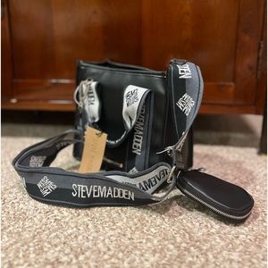 NWT Steve Madden Cognac Crossbody (Color: Black)